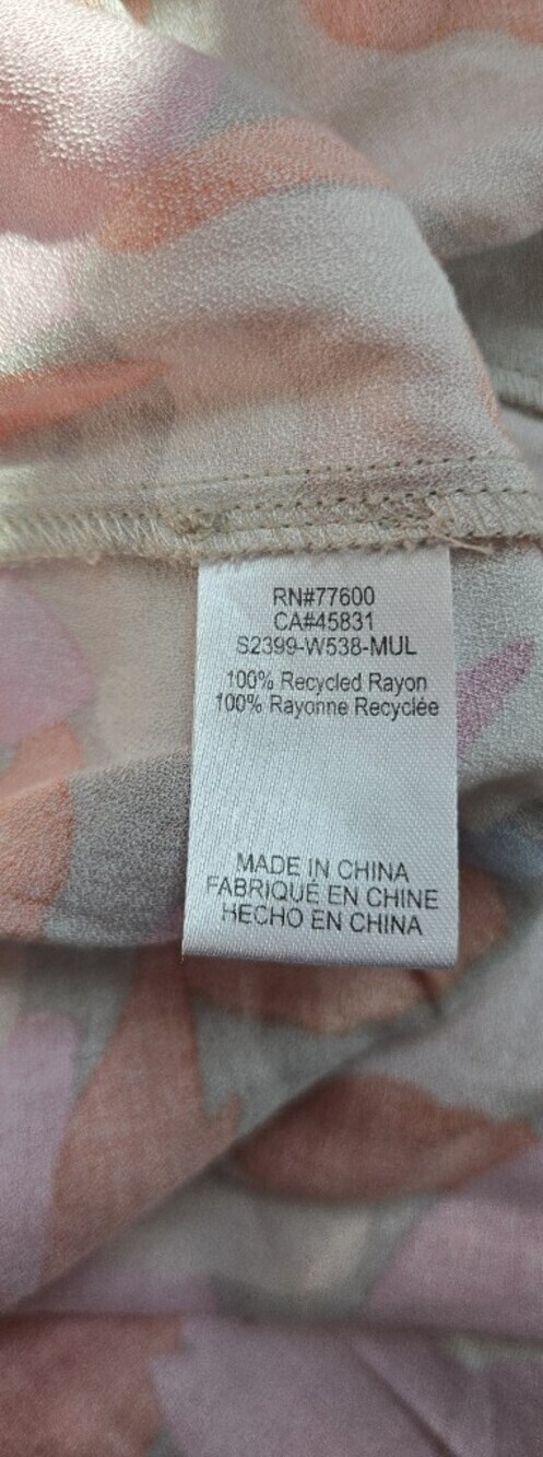 Saltwater LUXE Beige Maxi Skirt Floral Print-Size M - Picture 4 of 8